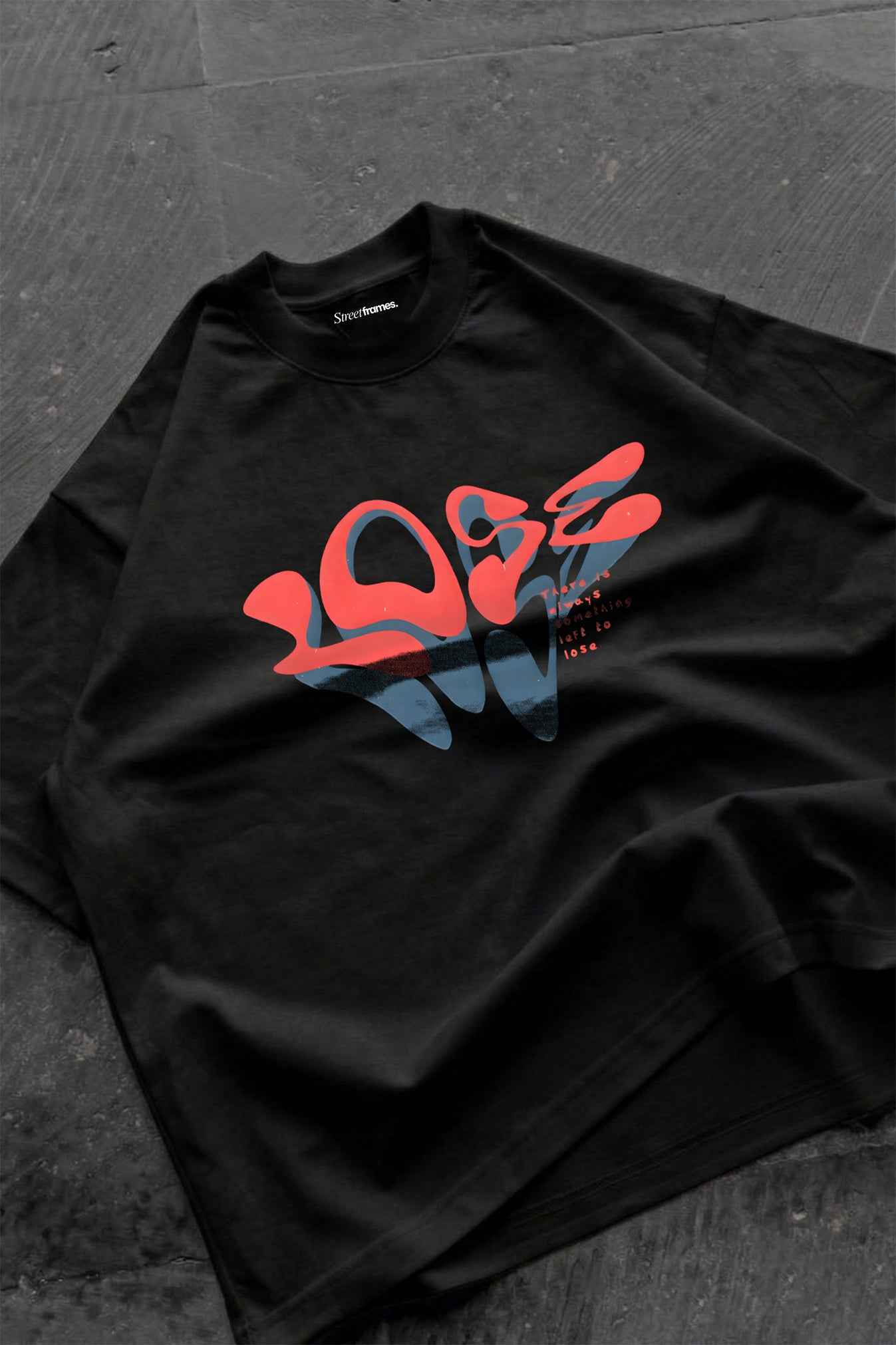 Lose Wave Graphic Tee - Oversize Unisex T-Shirt for Style and Comfort - Street Frames