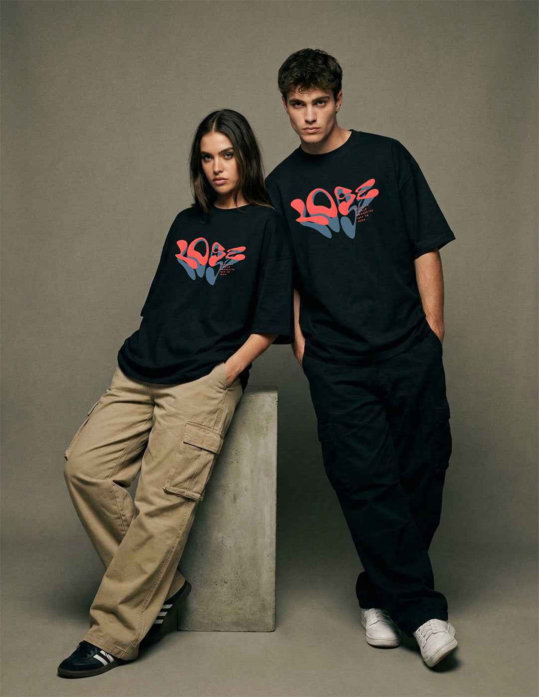 Lose Wave Graphic Tee - Oversize Unisex T-Shirt for Style and Comfort - Street Frames